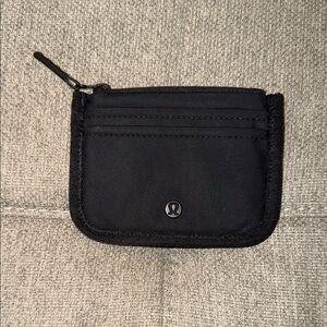 Lululemon Black Zip Card Wallet